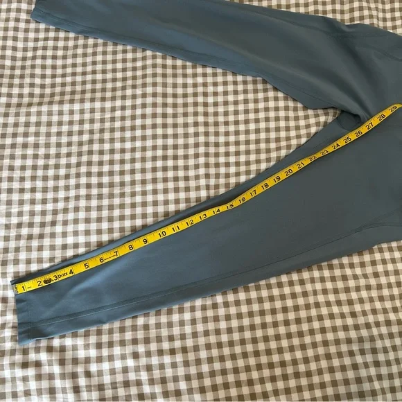 Girlfriend Collective Blue ‘Lagoon’ Compressive High-Rise Leggings | Size L - Picture 13 of 15